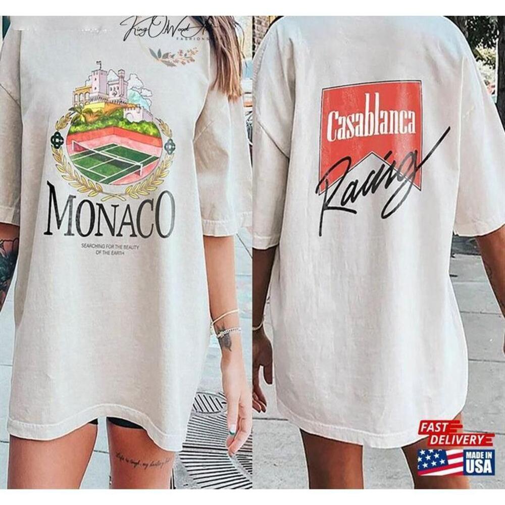 Casablanca Racing Monaco Tennis Country Club Shirt Unisex Tshirt 2 Sided
